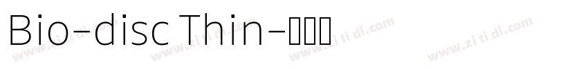 Bio-disc Thin字体转换
